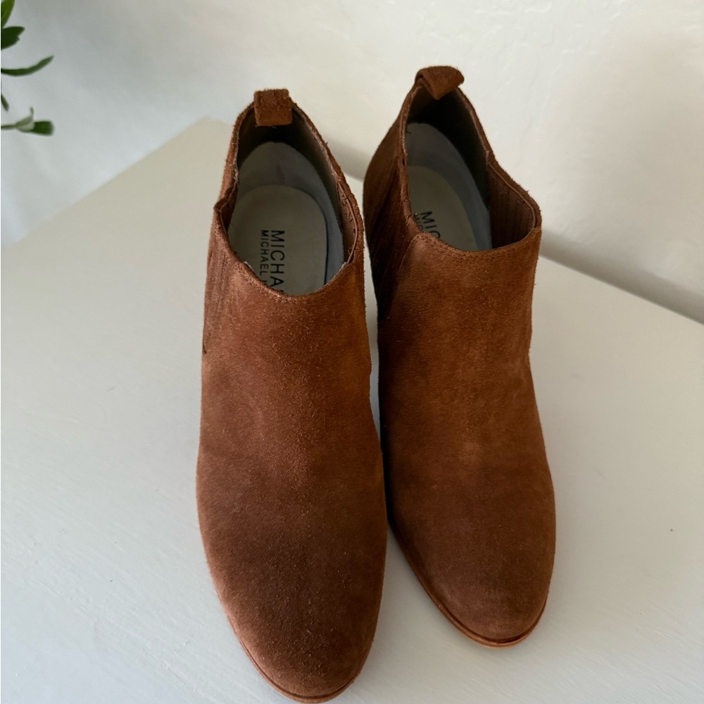 Michael Kors Brown Suede Ankle Boots